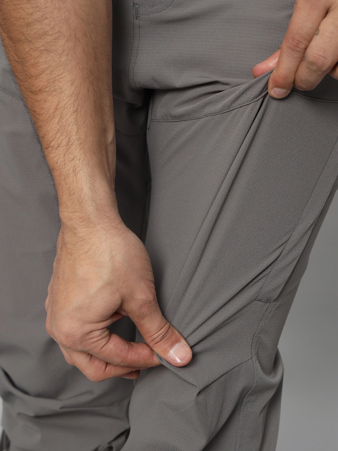 Grey Color Nomadic Pant Middle Pocket - Reccy