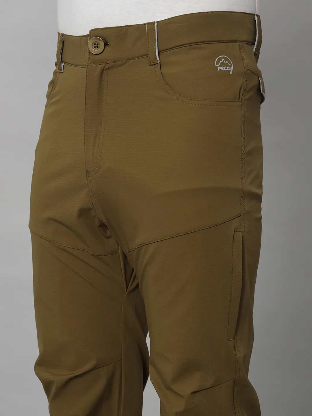 Olive Color Nomadic Pant front Upper Side - Reccy