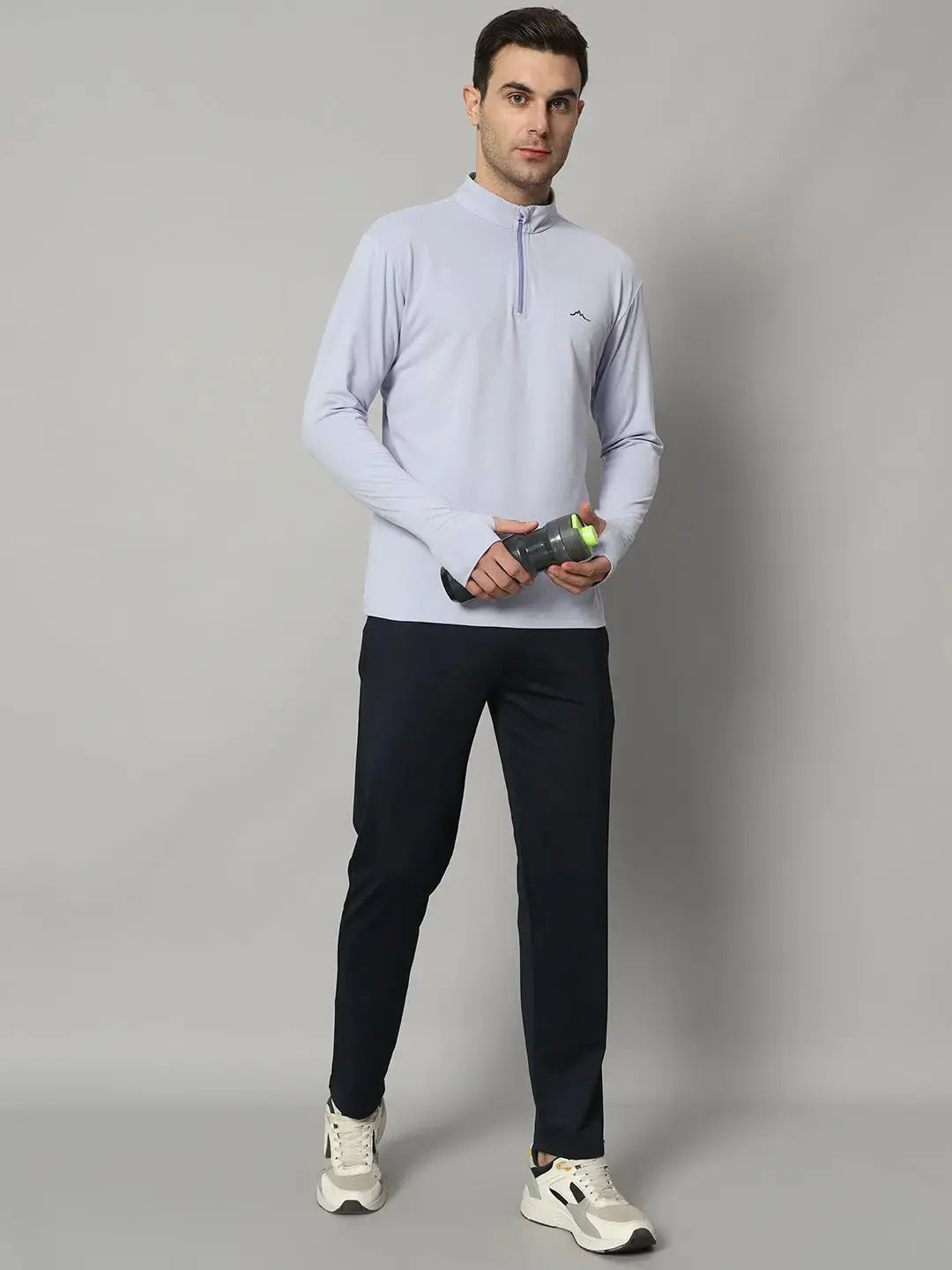 Men's Nomadic Full Sleeves T Shirt - Lavender Reccy