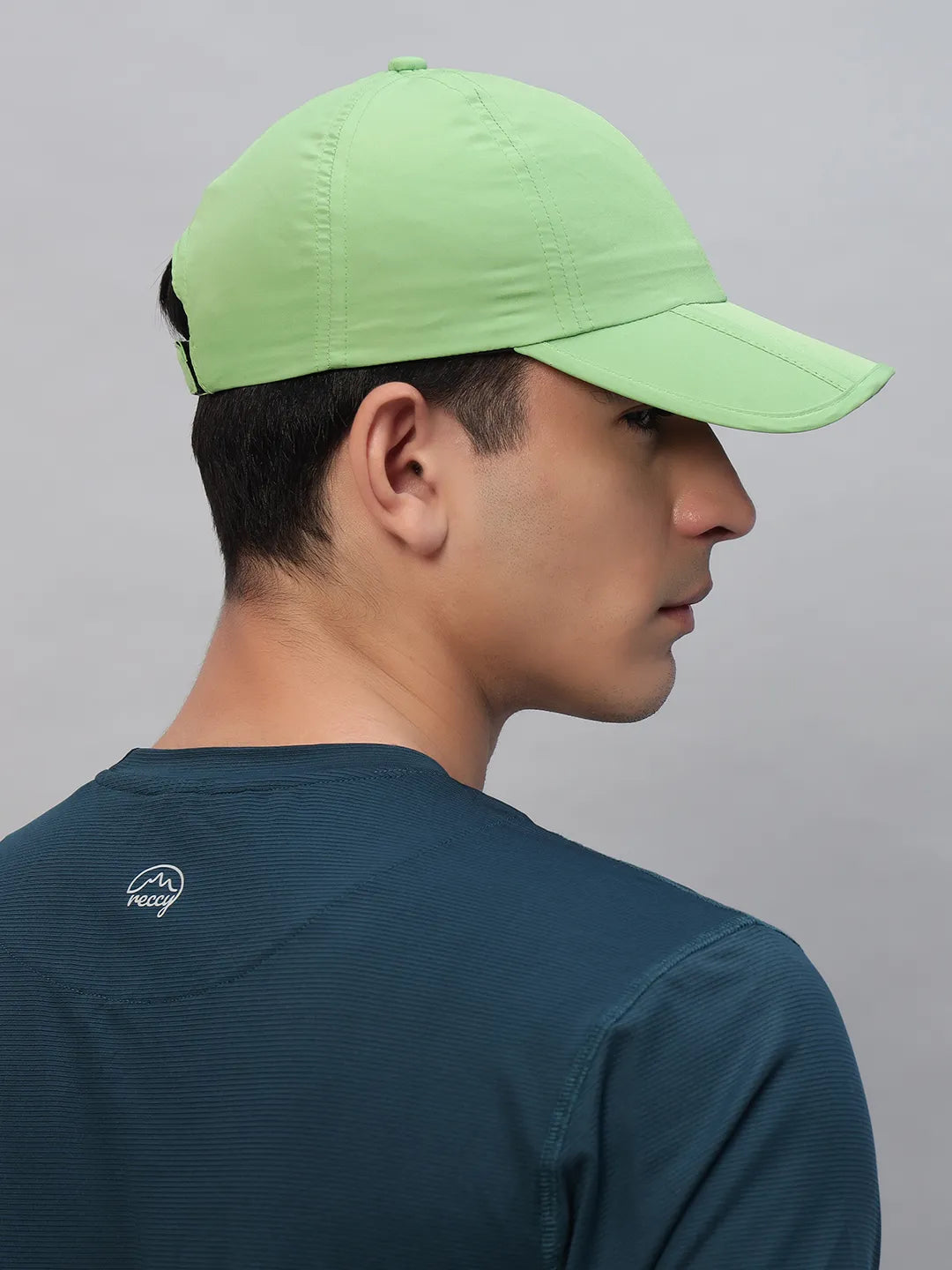 Men Wear Zesty Green Cap for Hiking