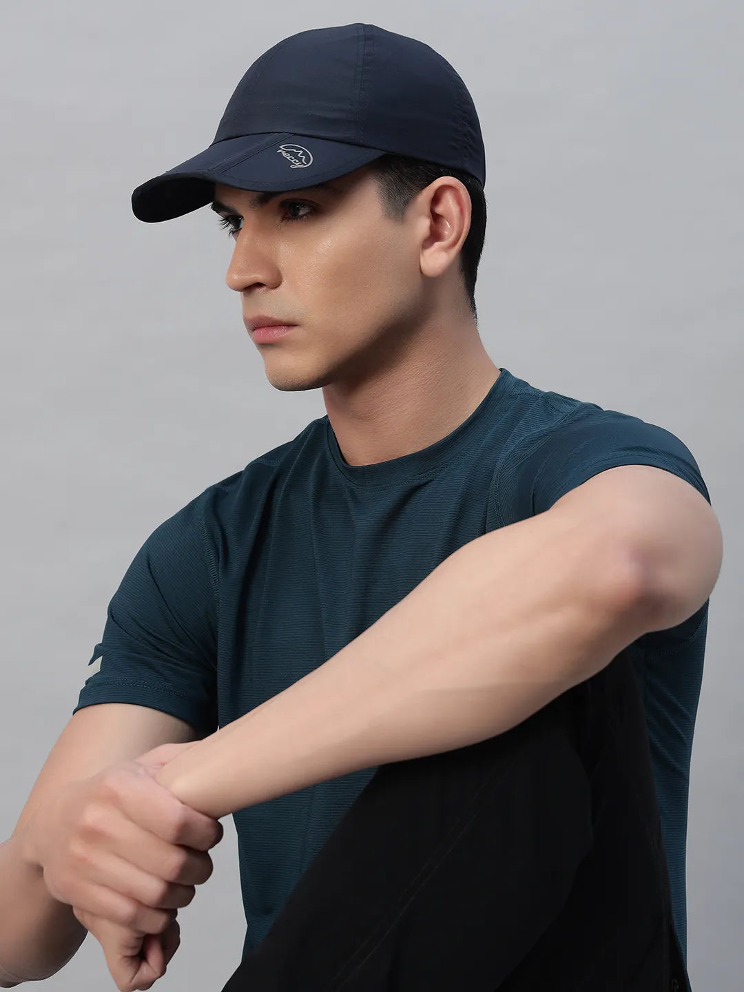 Men wear Navy Unisex Cap