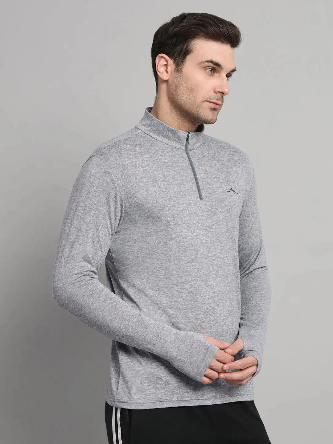 light grey full sleeve t shirt sleeve