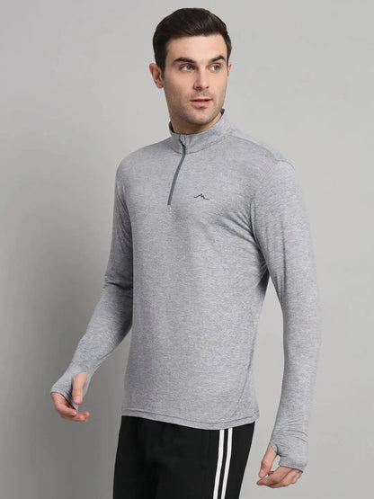 light grey full sleeve t shirt full side