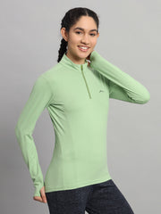 Women's Nomadic Full Sleeves T Shirt - Green Tea