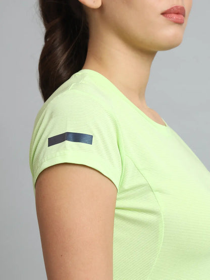 Right Sleeve of Lime Color Tshirt for Women - Reccy