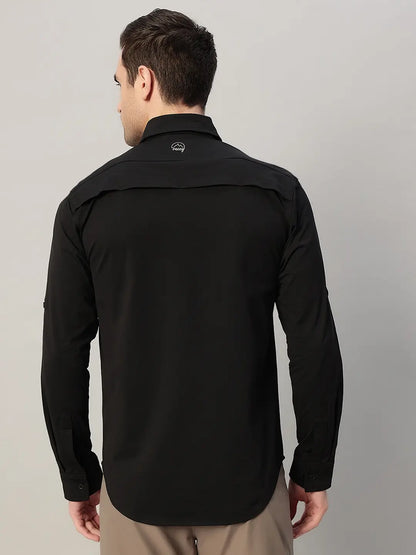 Back of Black Cargo Shirt - Reccy