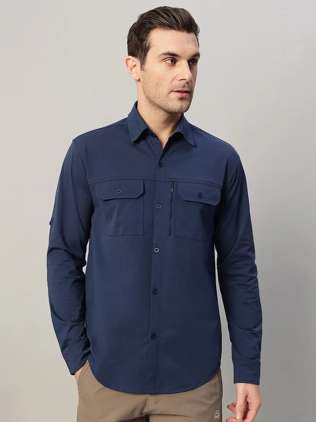 Navy Cargo Shirt for Men - Reccy