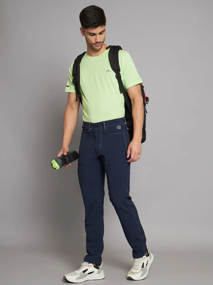 Navy Blue Color Mens Trouser for Trekking