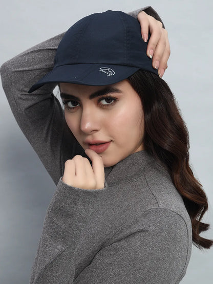 Women Wear Navy Color Cap