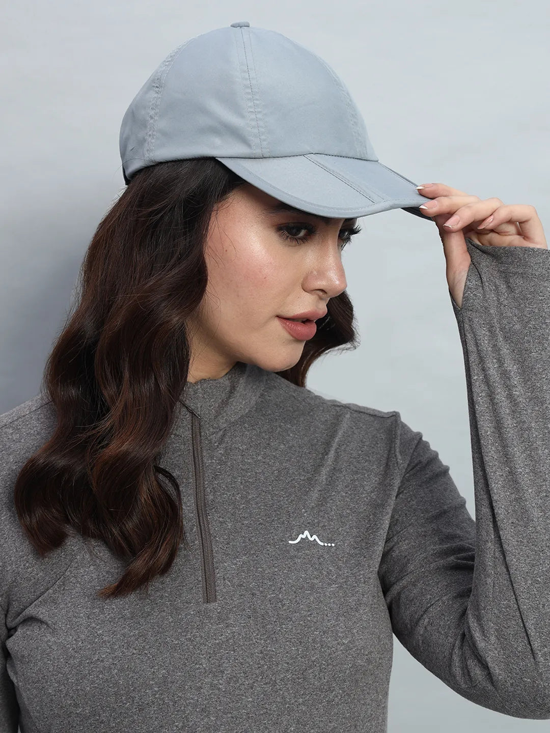 Women Wear Gray Color Cap