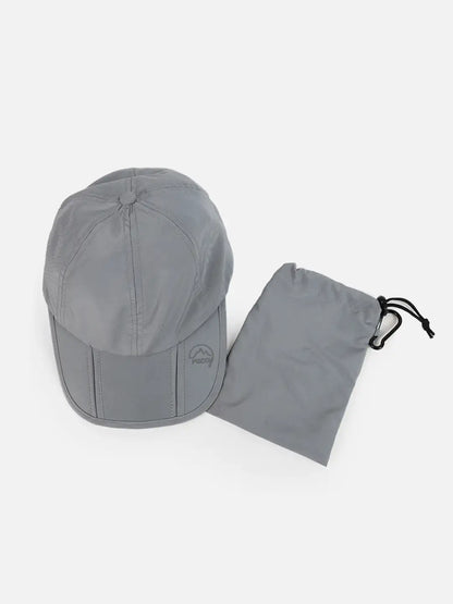 Gray Cap with Pouch