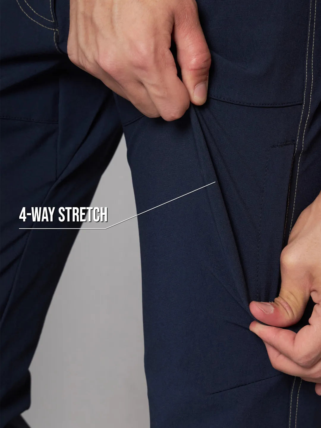 Stretchable | Adventure Blue Warm Trekking and Hiking Pants | Reccy