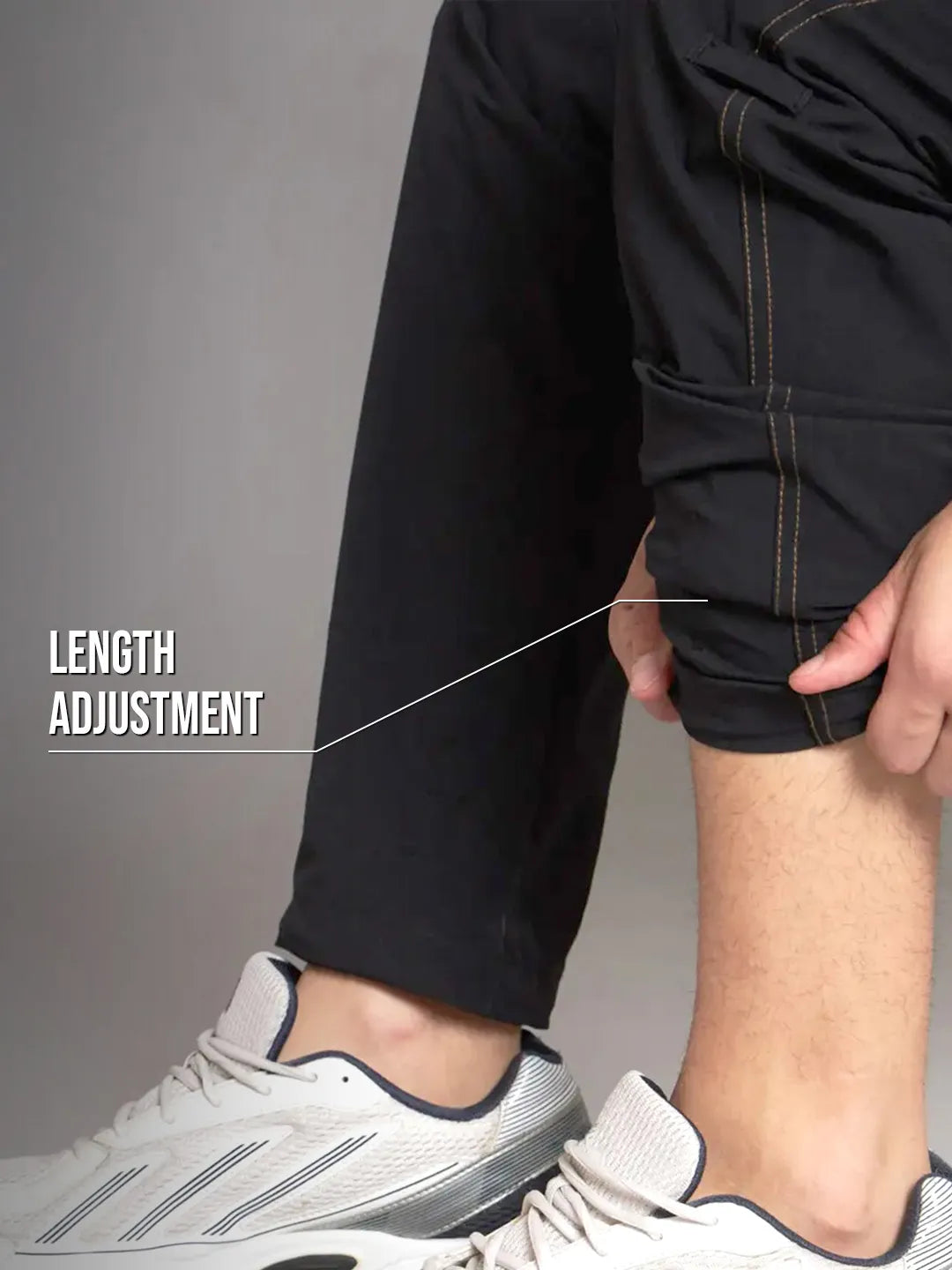 Length Adjustment | Black Warm Trekking and Hiking Pants | Reccy