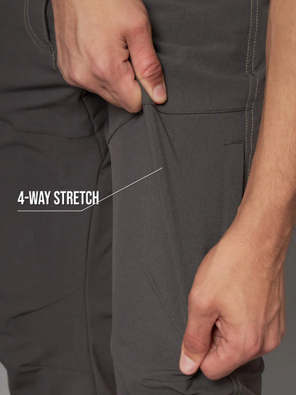 Stretchable | Mountain Gray Warm Trekking and Hiking Pants | Reccy