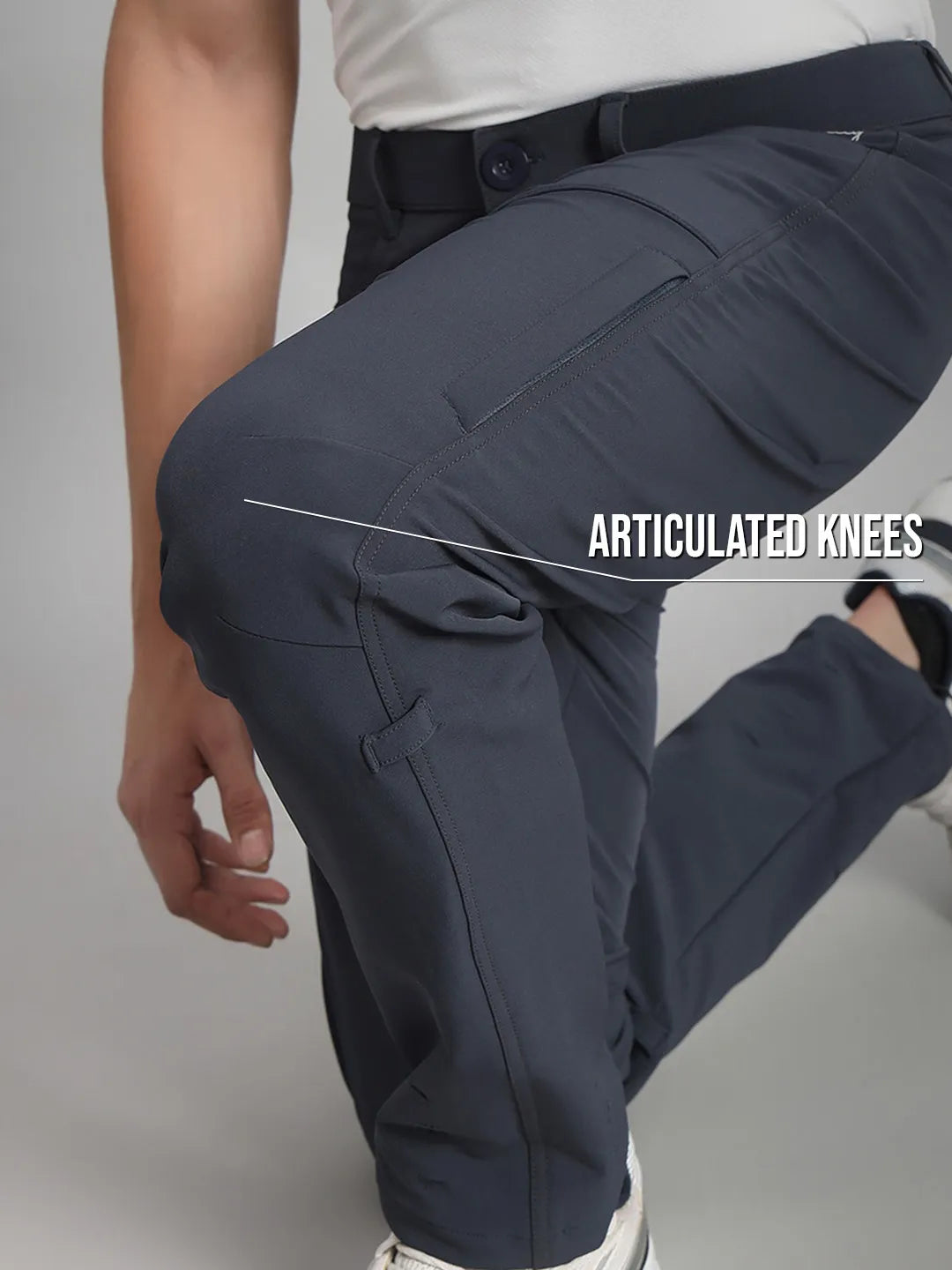 Articulated Knee | Midnight Abyss Warm Trekking and Hiking Pants | Reccy