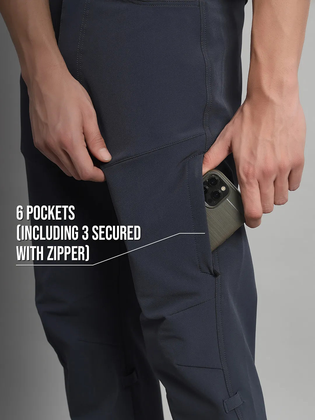 Zipper Pocket | Midnight Abyss Warm Trekking and Hiking Pants | Reccy