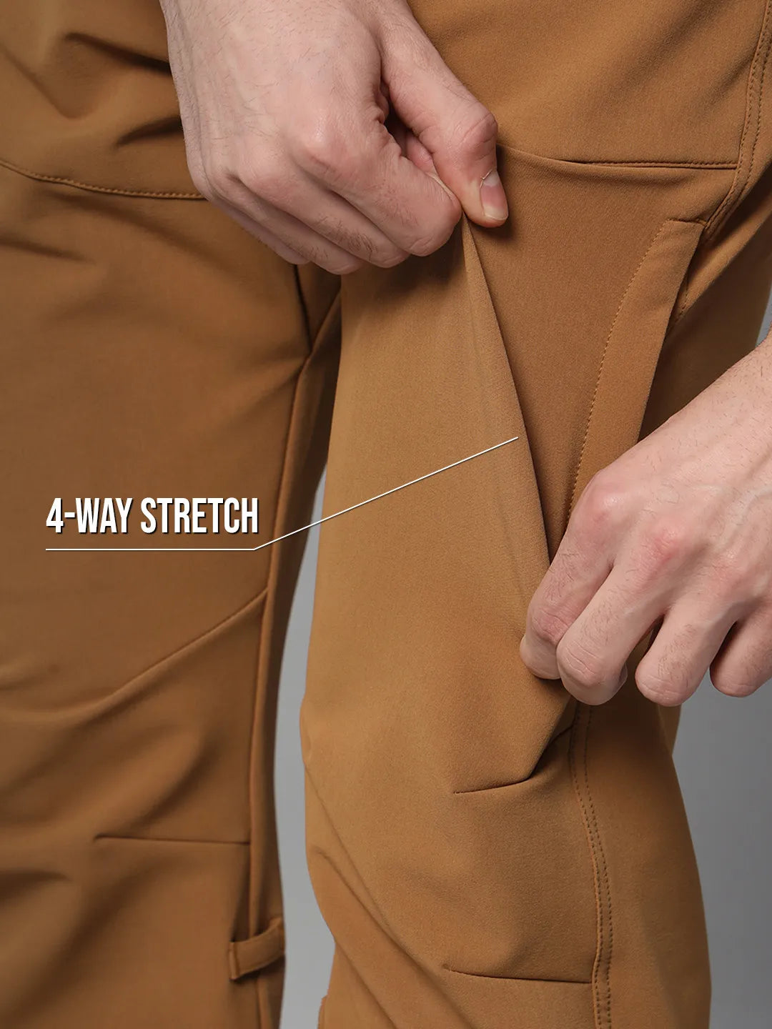 4-way Stretch | Trail Tan Warm Trekking and Hiking Pants | Reccy