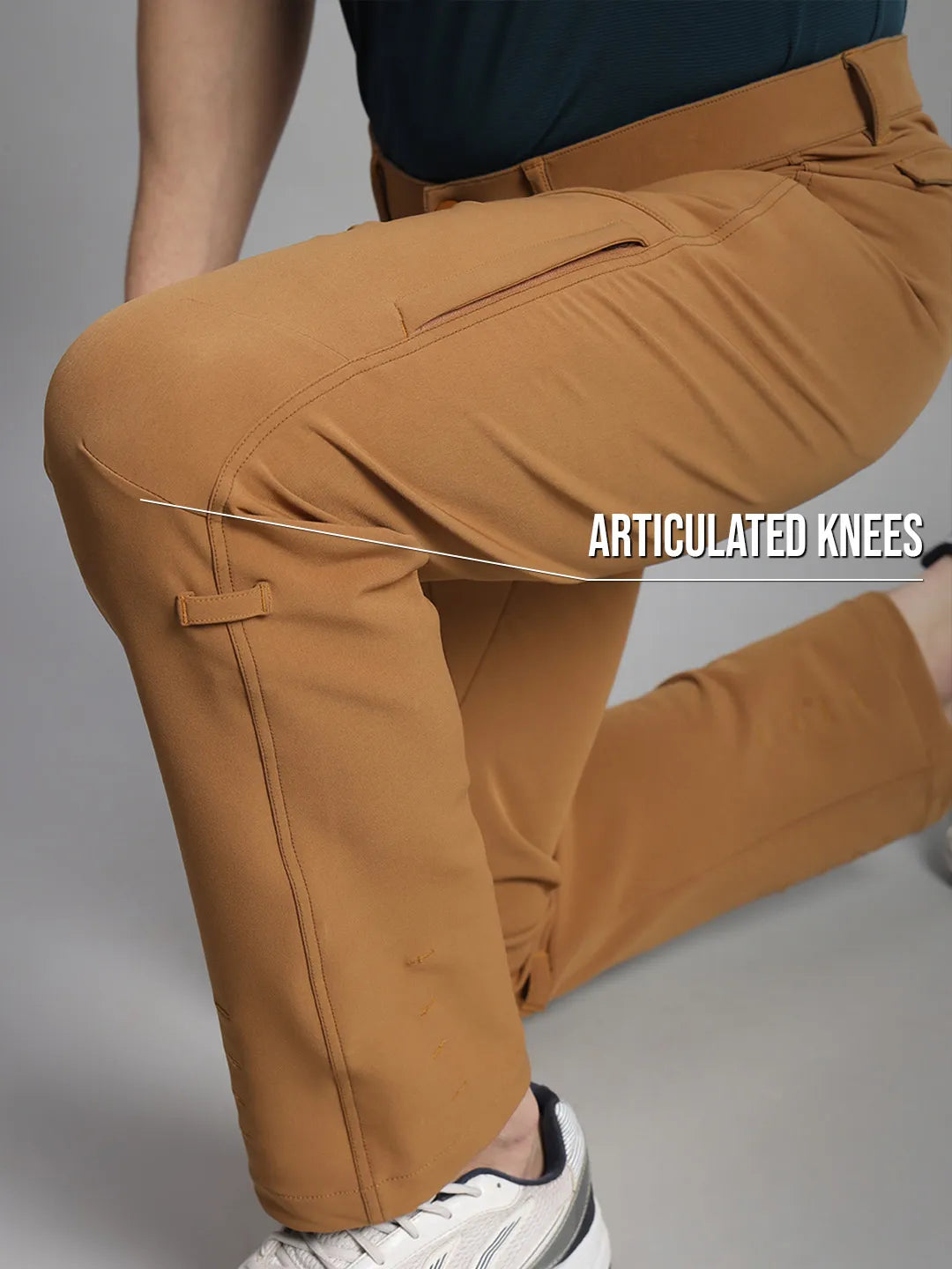 Articulated Knee | Trail Tan Warm Trekking and Hiking Pants | Reccy