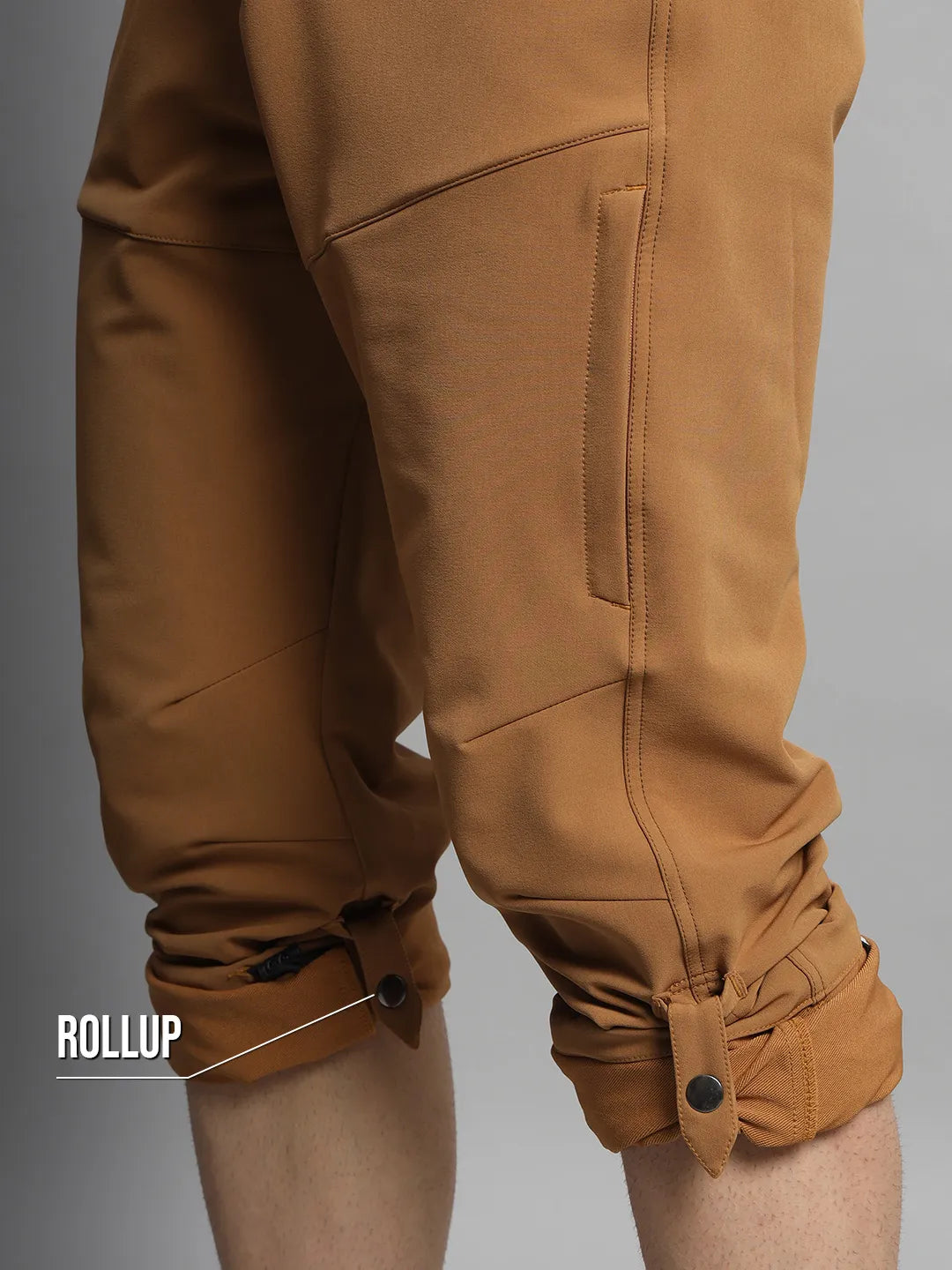 Roll up | Trail Tan Warm Trekking and Hiking Pants | Reccy