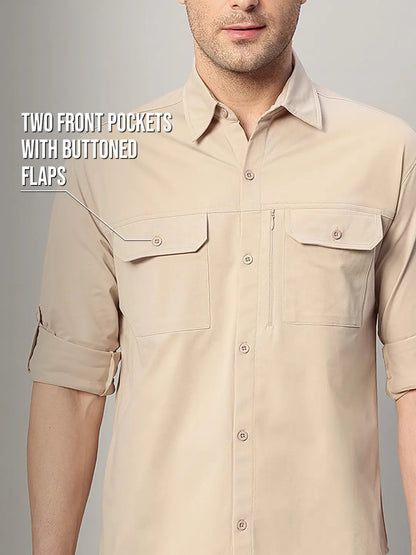 Front Pockets of Cargo Shirt - Reccy