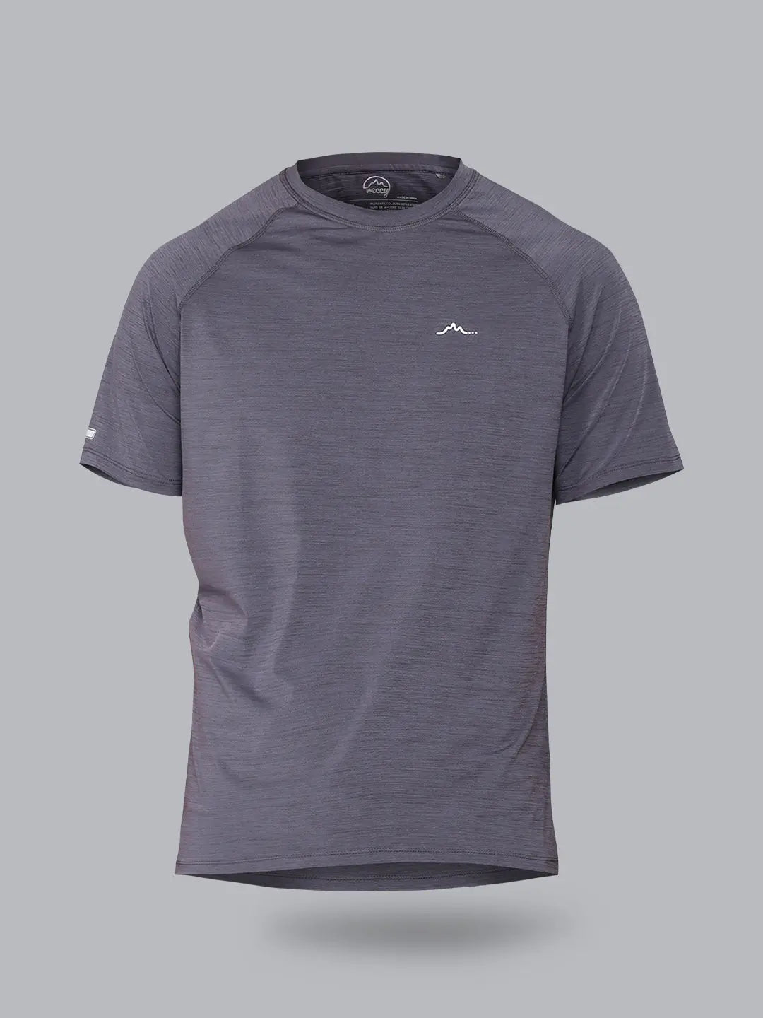 Mens Raglan Sleeve All Terrain Tshirt - Slate Gray Reccy