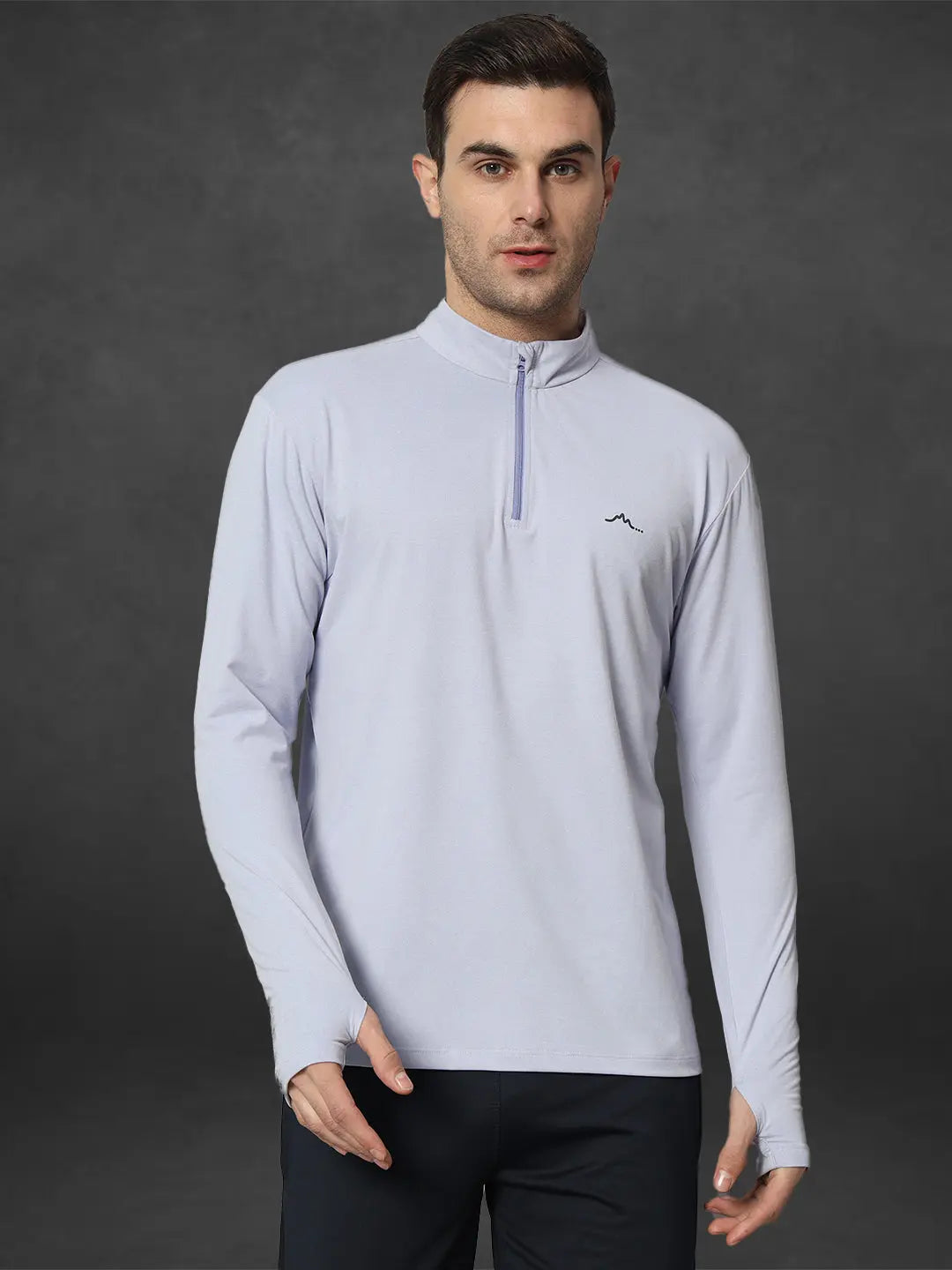 Men's Nomadic Full Sleeves T Shirt - Lavender Reccy