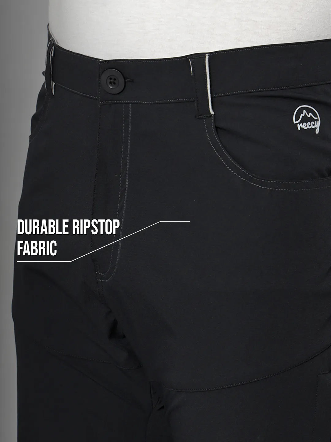 Ripstop fabric of Black Mountain Trekking and Hiking Pant - Reccy