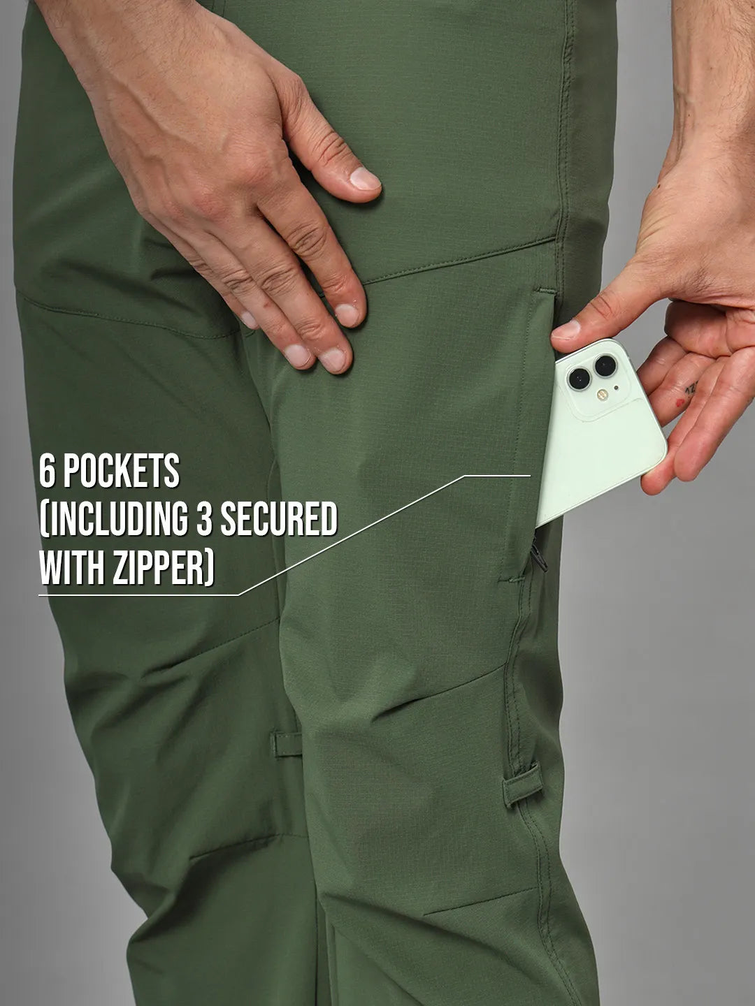 Zipper Pocket | Green Mountain Trekking and Hiking Pant | Reccy