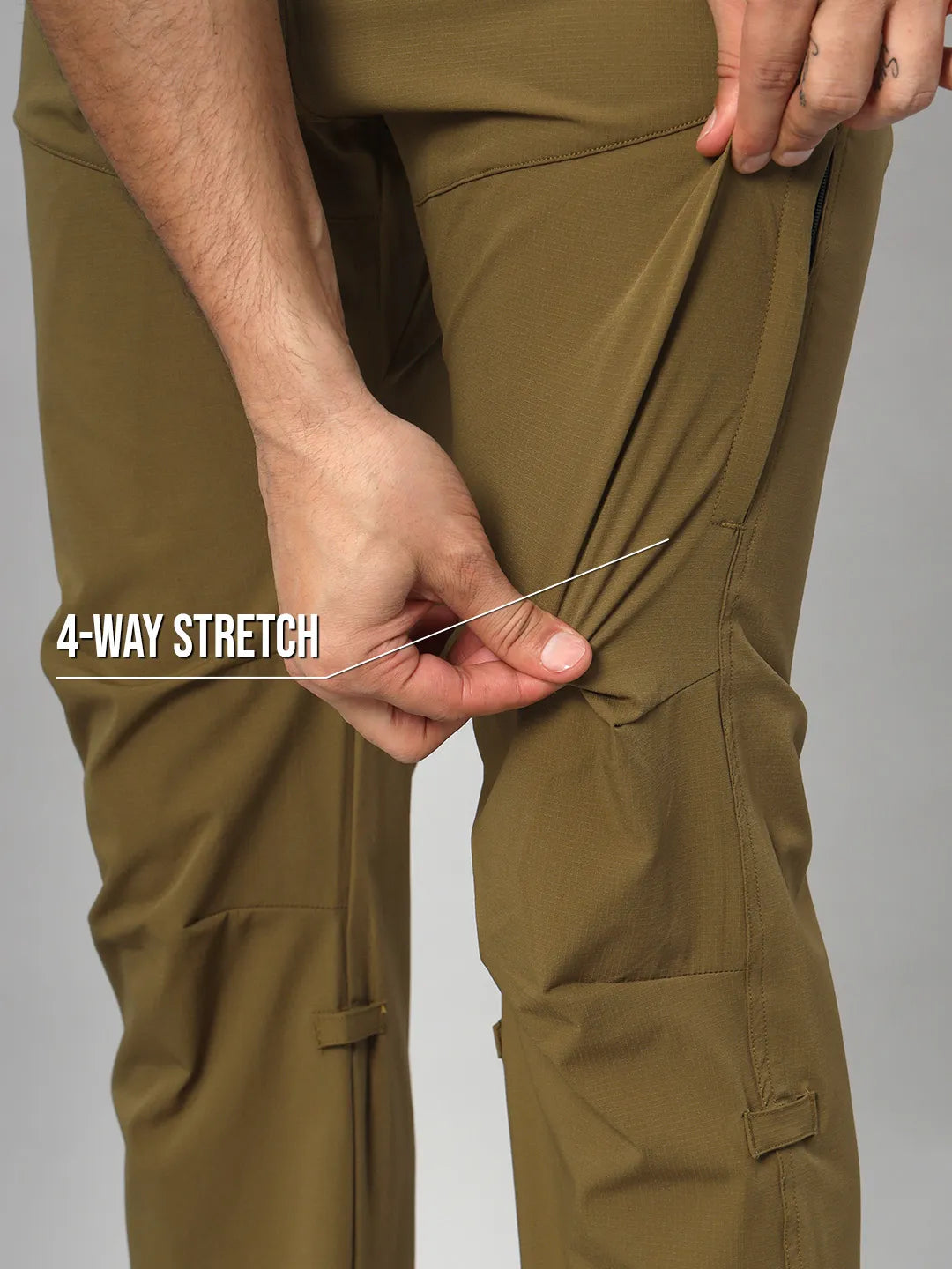 Stretchable | Olive Mountain Trekking and Hiking Pant | Reccy