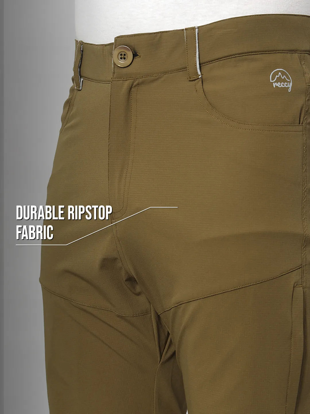 Ripstop Fabric | Olive Mountain Trekking and Hiking Pant | Reccy