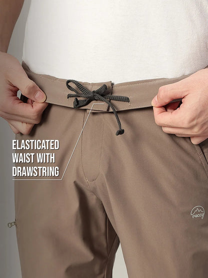 Elastic Waist | Biege Quick Dry Pant for Men | Reccy