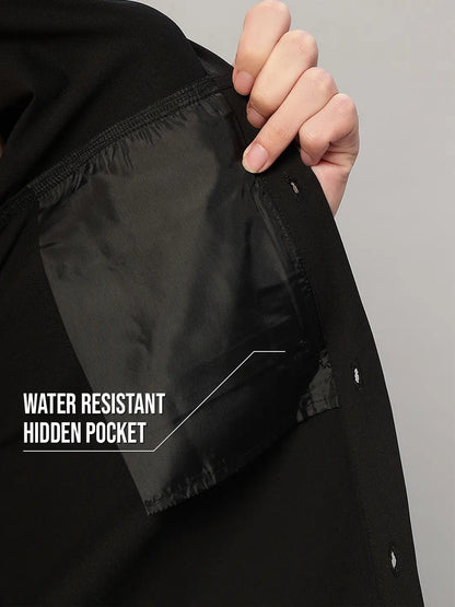 Hidden Pocket of Black Cargo Shirt - Reccy