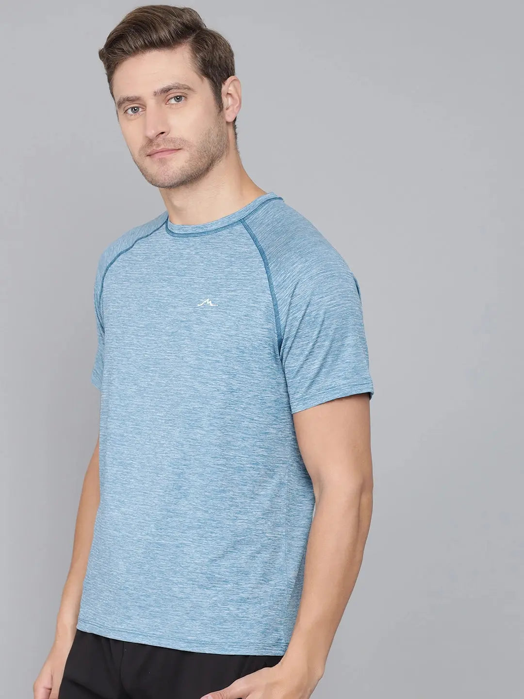 Mens Lake Blue Raglan 3